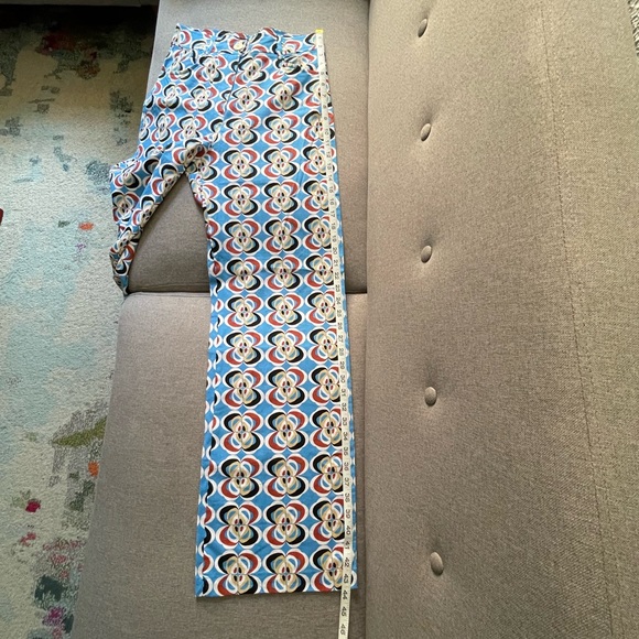 BRAND NEW ZARA LINEN BLEND GEOMETRIC PRINT PANTS - Picture 15 of 16